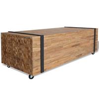 VidaXL Couchtisch 110x45x38 cm Teak Massivholz 