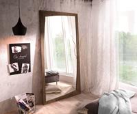 DELIFE Design-Wandspiegel Wyatt 200x100 cm Akazie Braun