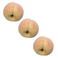 Set Van 3x Stuks Kunstfruit Perziken Van 8 Cm - Decoratie Nep/namaak Fruit