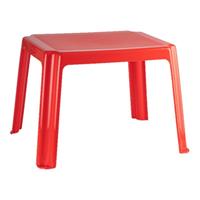 Forte Plastics Kunststof Kindertafel Rood 55 X 66 X 43 Cm - Kindertafel Buiten - Bijzettafel