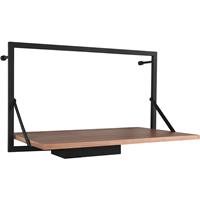 BES LED Wandrek - Trion Lino - Rek Met Led Verlichting - 9w - Warm Wit 3000k - Zwart
