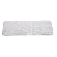 Badmat/douchemat Melkwit 43 X 90 Cm - Anti-slip Mat Voor In De Douchecabine