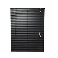 Baseline horizontale jaloezie PVC zwart 100x130cm