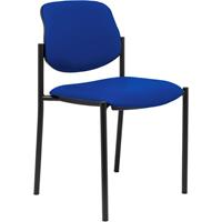 PIQUERAS Y CRESPO Stuhl fixiert Villalgordo similpiel blaues Fahrgestell schwarz