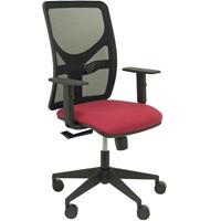 PIQUERAS Y CRESPO Motilla Stuhl schwarzes Netzgeflecht Bali kastanienbrauner Sitz verstellbarer Arm