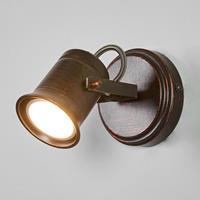 LINDBY Braun-goldener Spot Cansu, GU10 LED