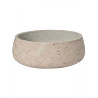 Pottery Pots Bowl Rough Eileen S Grey Washed Fiberclay 24x9 cm grijze ronde lage bloempot