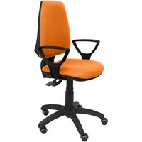 PIQUERAS Y CRESPO Elche S bali orange Stuhl mit festen Armlehnen Parkettrollen