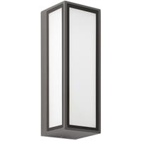 FARO BARCELONA Buitenwandlamp Pivot, donkergrijs, aluminium, breedte 8,6 cm