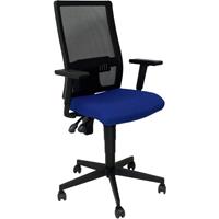PIQUERAS Y CRESPO Stuhl Povedilla Netzrücken schwarz Sitz bali blau