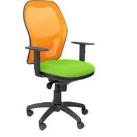 PIQUERAS Y CRESPO Stuhl Jorquera orange Netzsitz bali grün pistazie