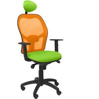 Bureaustoel Jorquera met oranje rugleuning - Piqueras y crespo