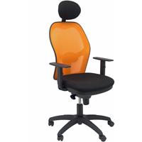 Bureaustoel Jorquera met oranje rugleuning - Piqueras y crespo