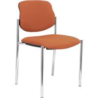 PIQUERAS Y CRESPO Stuhl fixiert Villalgordo bali braunes Chassis Chrom
