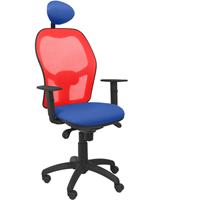 Bureaustoel Jorquera met rode rugleuning - Piqueras y crespo