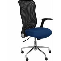 PIQUERAS Y CRESPO Minaya Stuhl schwarz Netzrücken Bali-Sitz marineblau