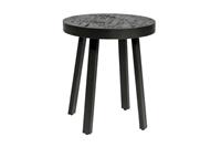 Haluta | Bijzettafel Black Stack rond