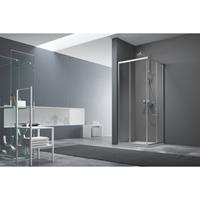 Royal Plaza Free basic hoekinstap 90x908x190cm chroom /helder glas