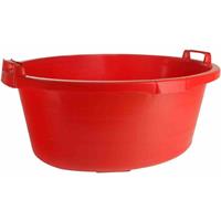 LOCKWEILER Wanne oval 65 cm/40 l rot hochstehende Griffe