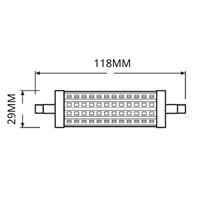 Osram Parathom Line R7s 118mm 16W 827 | Dimbaar - Vervanger voor 125W