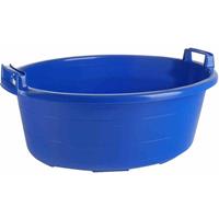 LOCKWEILER Wanne oval 65 cm/40 l blau hochstehende Griffe