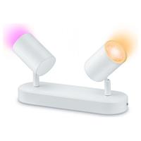 WiZ LED Wand- und Deckenspot RGBW in Weiß 2x 5W 690lm
