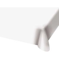 Folat Tafelkleed Van Wit Plastic 130 X 180 Cm - Tafellakens/tafelkleden Voor Verjaardag Of Feestje