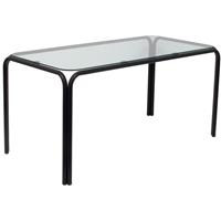 PIQUERAS Y CRESPO Tisch Vega schwarzer transparenter Glasrahmen