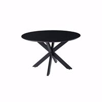 Idk Starfurn Lynn Eettafel 130 cm Rond Zwart Marmer