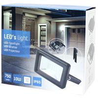 buitenlampenshop.nl LED straler 10W 900 lumen 4000K IP65 zwart 120° Shada