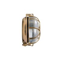 Moretti LUCE Buitenwandlamp Tortuga in messing, glas helder