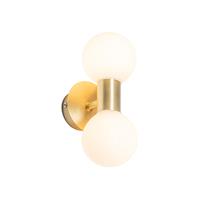 QAZQA Wandlamp buiten cederic - Goud/messing - Modern - L 80mm