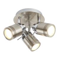 Searchlight RVS opbouwspot Samson 3-lichts 6603SS