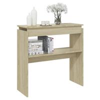 vidaXL Wandtafel 80x30x80 cm spaanplaat sonoma eikenkleurig