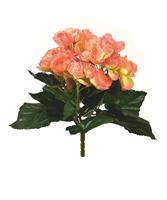 Begonia kunstplant 20cm - zalm