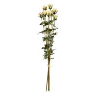Kunst Rozenbundel x8 70 cm creme
