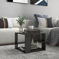 vidaXL Couchtisch Hochglanz-Grau 40x40x30 cm Spanplatte 