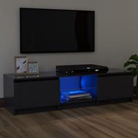 vidaXL Tv-meubel met LED-verlichting 120x30x35,5 cm grijs