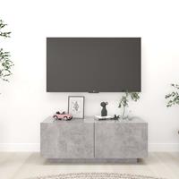 vidaXL Tv-meubel 100x35x40 cm spaanplaat betongrijs