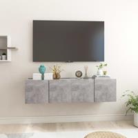 vidaXL Tv-hangmeubelen 2 st 60x30x30 cm betongrijs