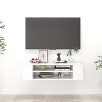 vidaXL Tv-hangmeubel 100x30x26,5 cm spaanplaat hoogglans wit