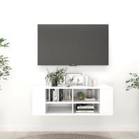 VidaXL TV-Wandschrank Weiß 102x35x35 cm Spanplatte 