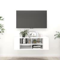 vidaXL Tv-wandmeubel 102x35x35 cm spaanplaat wit