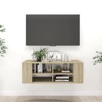 vidaXL Tv-wandmeubel 102x35x35 cm spaanplaat sonoma eikenkleurig