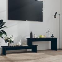 vidaXL Tv-meubel 180x30x43 cm spaanplaat zwart