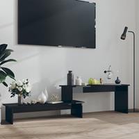 vidaXL Tv-meubel 180x30x43 cm spaanplaat hoogglans zwart