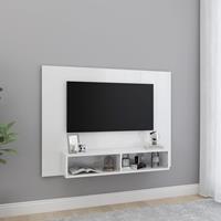 VidaXL TV-Wandschrank Hochglanz-Weiß 120x23,5x90 cm Spanplatte 