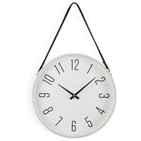 VERSA Marla Dekorative Wanduhr für die Küche, das Wohnzimmer, 40x6x40cm - Weiß