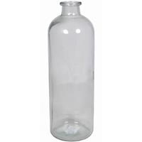 Glazen Vaas/vazen 3,5 Liter Met Smalle Hals 11 X 33 Cm - 3500 Ml - Bloemenvazen Van Glas