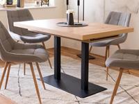 Mobistoxx Verlengbare eettafel QUADRI 120 cm artisan eik/zwart